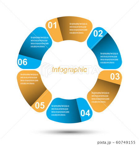 Info-graphic design template. 60749155