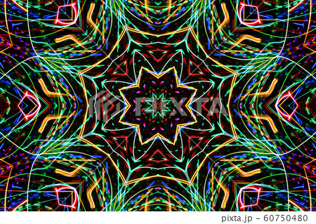 Abstract luminous pattern from colorful lines 60750480