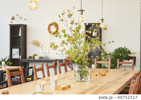 カフェ 内装の写真素材