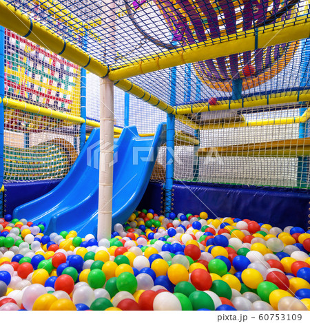 Children playground indoor. Nice plastic gym for 60753109