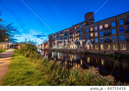 Apartment buildings at night 60753458