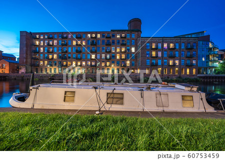 Apartment buildings at night 60753459