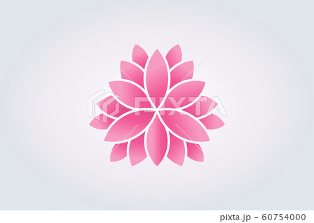 Lotus flower Watercolor style. Vector Logo 60754000