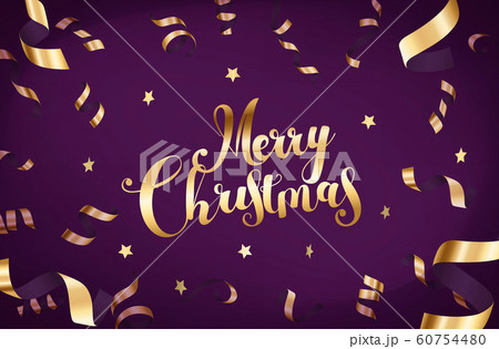 Merry Christmas greeting card. Luxury background 60754480