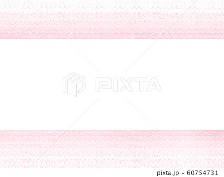 ピンクのレースを重ねた白背景イラストのイラスト素材