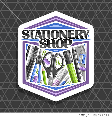 Vector logo for Stationery Shop Vector logo for Stationery Shop 60754734