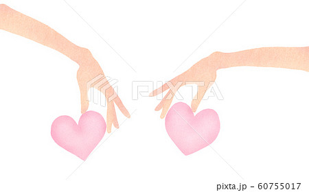 ハートをつかまえる手 60755017