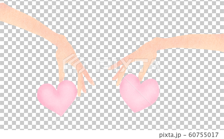 Hand holding heart 60755017