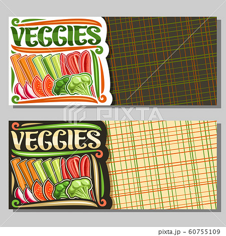 Vector template for Veggies 60755109