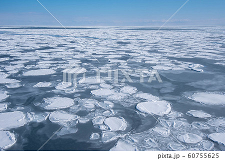 網走　流氷 60755625