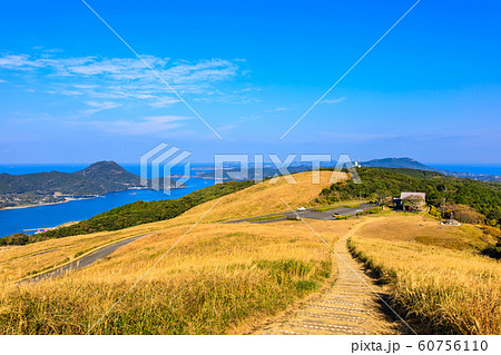 川内峠の秋景色・草紅葉　【長崎県平戸市】 60756110
