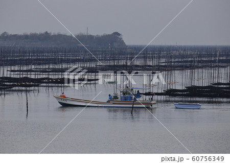 大牟田市　三池港　海苔船、 60756349
