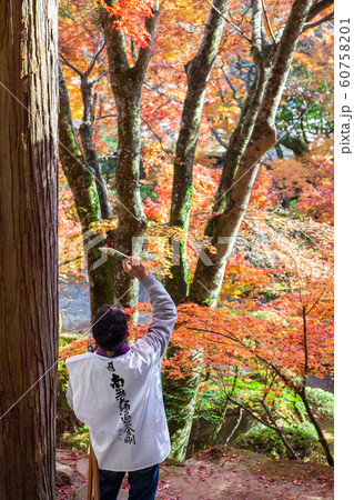 お遍路さんと紅葉 お遍路さんと紅葉 60758201