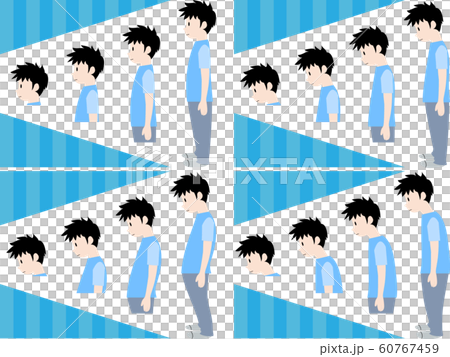 Good posture and bad posture 60767459