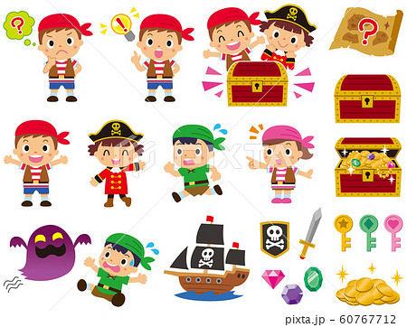 Pirate Set Stock Illustration