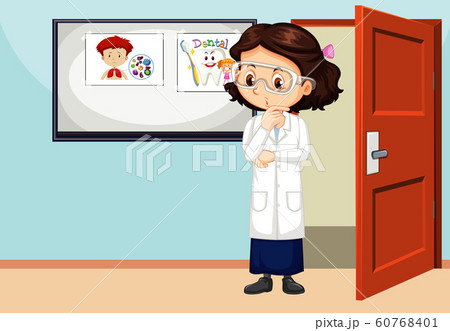 Classroom scene with teacher in the room Classroom scene with teacher in the room 60768401