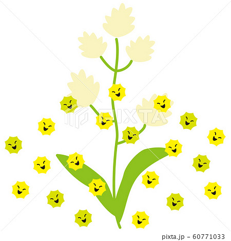 イネ科 カモガヤ 花粉 イメージのイラスト素材 イネ科 カモガヤ 花粉 イメージのイラスト素材