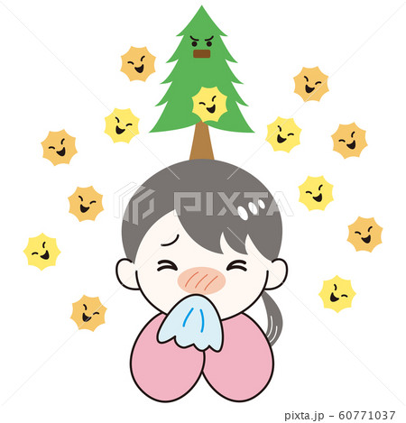 女性 人物 花粉症 症状 鼻水 女性 人物 花粉症 症状 鼻水 60771037