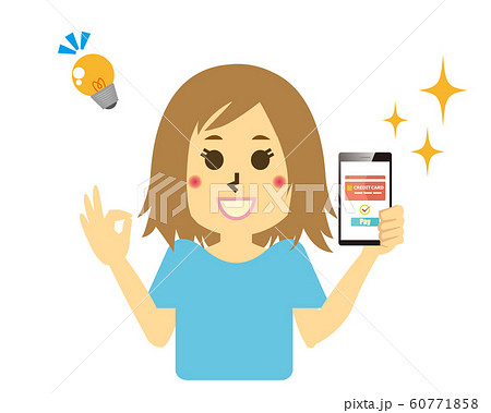 スマホ スマホ決済 キャッシュレス決済 クレジットカード キャッシュカード 人物 女性 スマホ スマホ決済 キャッシュレス決済 クレジットカード キャッシュカード 人物 女性 60771858