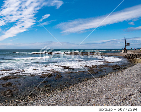 北海道様似町エンルム岬とアポイ岳ジオパークの海岸絶景 北海道様似町エンルム岬とアポイ岳ジオパークの海岸絶景 60772594