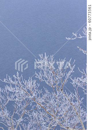 霧氷と吹雪の寸景 60773561