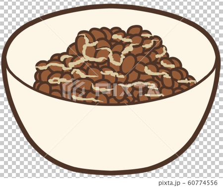 白い容器に入った納豆のイラスト 白い容器に入った納豆のイラスト 60774556