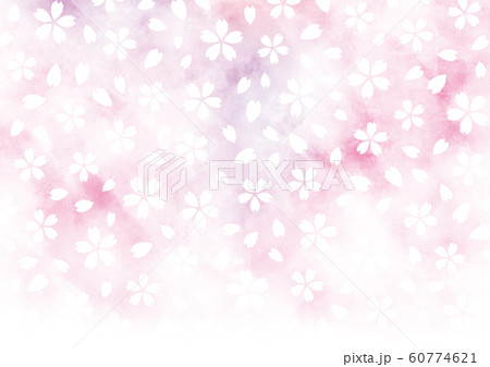 桜の背景 水彩ピンクのイラスト素材