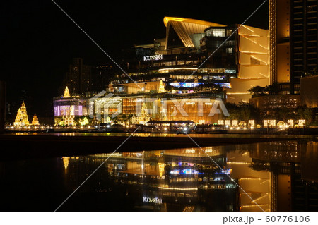 Night View of ICONSIAM in Bangkok, Thailand. 60776106