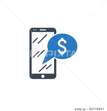 Bank Message related vector glyph icon 60776957