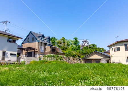 福知山の街並みと福知山城 福知山の街並みと福知山城 60778193