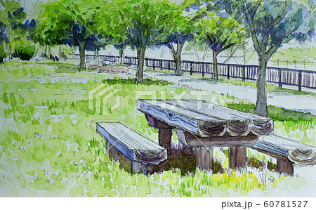 公園の子供たち 水彩画 額装済み 公園の風景 水彩画 金色フレーム付き F6サイズ - メルカリ