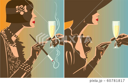 Drinking champagne. 60781817