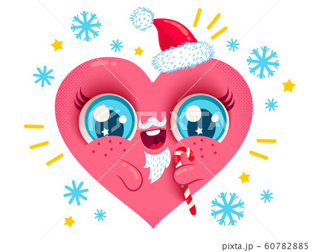 heart with Santa beard 60782885