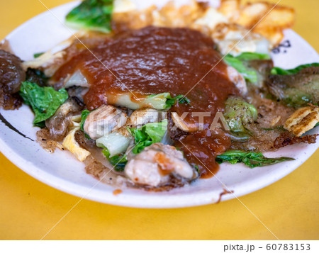 Taiwan traditional snack of oyster omele, Taiwan Delicacies, Taiwan Street Food 60783153