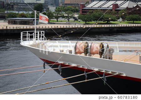 大型客船にっぽん丸の船首 60783180