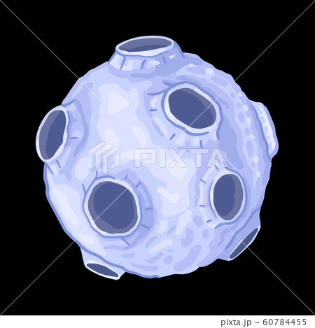 Cartoon moon or planet. Vector clip art illustration. 60784455