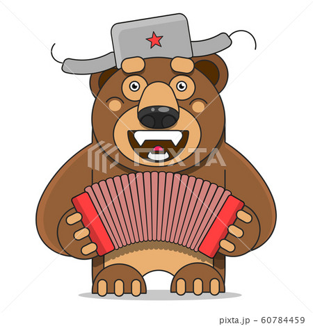 Russian Bear Illustration Suitable For Greeting 60784459