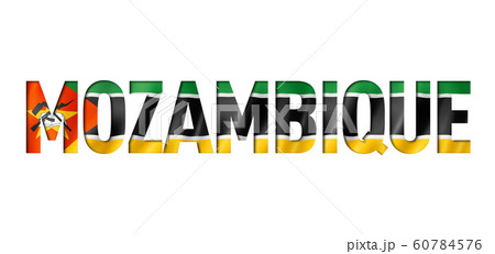 mozambique flag text font 60784576