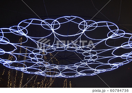 Christmas lights decorating a park to celebrate Christmas holidays Christmas lights decorating a park to celebrate Christmas holidays 60784736
