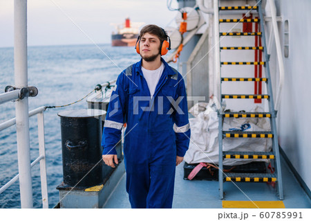 Marine Deck Officer or Chief mate on deck of offshore vessel 60785991