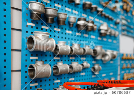 Water valves and pipe adapters, plumbering store Water valves and pipe adapters, plumbering store 60786687