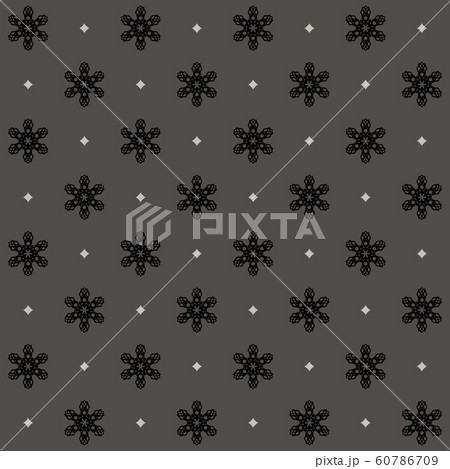 Snowflake pattern. Seamless vector background 60786709
