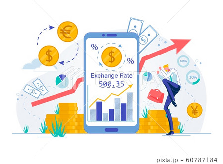 Currency Exchange or Stock Investments Technology. 60787184