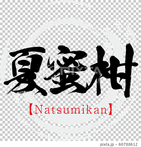 夏蜜柑・Natsumikan（筆文字・手書き） 60788612
