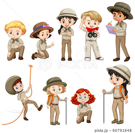 Different characters in safari outfit 60791648