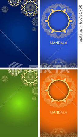Background template with mandala designs 60791700