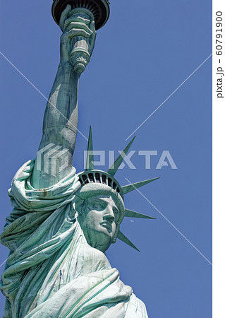 ニューヨーク 自由の女神像の写真素材