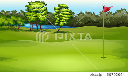Background scene of golf field Background scene of golf field 60792064