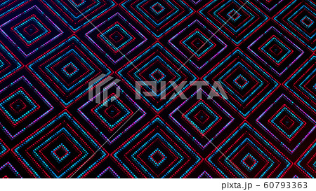 Animated light shinning red and blue dots and stars square shapes Animated light shinning red and blue dots and stars square shapes 60793363
