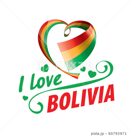 The national flag of the Bolivia and the inscription I love Bolivia. Vector illustration The national flag of the Bolivia and the inscription I love Bolivia. Vector illustration 60793971